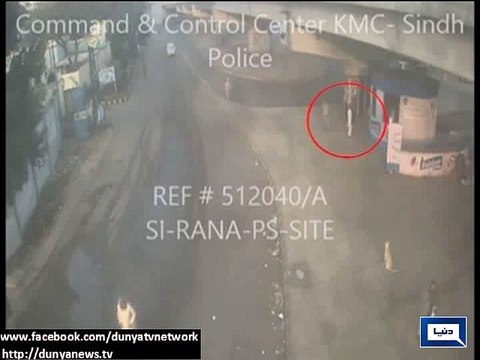 DUnya News - Dunya News obtains CCTV footage of bomb attack on Rangers in Karachi