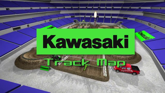 2015 AMA Supercross Rd 11 Indianapolis - Track Map (720p HD)