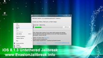 Evasion iOS Untethered Jailbreak 8.1.3 Outil pour l'iPhone 6/5 , iPhone 4, iPhone 3GS , iPad3