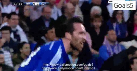 Christian Fuchs Goal Real Madrid 0 - 1 Shalke Champions League 10-3-2015