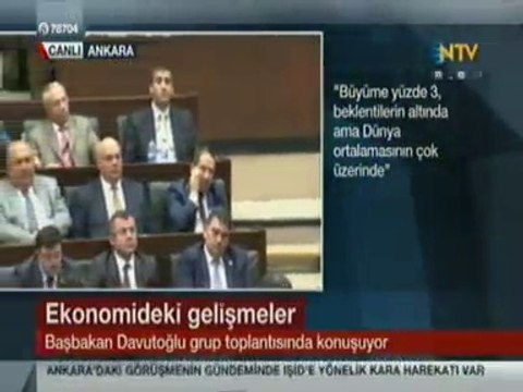 Başbakan Ahmet Davutoğlu AkParti Grup Toplantısında Merkez Bankası İle Hükümet Arasında Kimse Kriz Beklemesin dedi