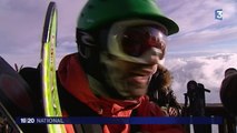 Alpe d'Huez : des skieurs descendent la Sarenne en nocturne