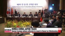 Senior foreign affairs officials from Korea, China and Japan to meet for talks in Seoul