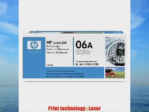 Hewlett Packard [HP] 06a Black Print Cartridge with Microfine Toner for LaserJet 5L/6L/3100/3150