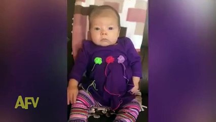 Baby first big sneeze