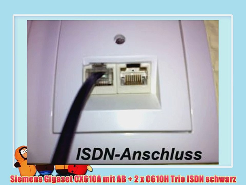 Siemens Gigaset CX610A mit AB   2 x C610H Trio ISDN schwarz