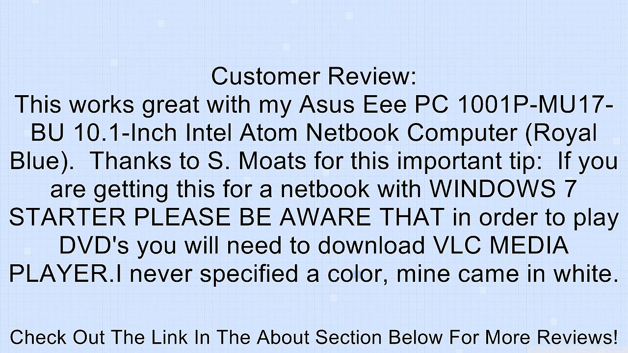 External USB DVD/CD Review