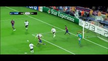 اهداف برشلونة 4 - 1 ارسنال سوبر هاتريك ميسي الشوالي [HD]