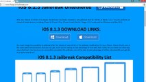 New release pangu iOS 8.1.3 Jailbreak untethered for Iphone 5s/5c/5, 6, 6plus