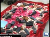 Dunya news- Rangers raid MQM's nine zero centre, confiscate huge cache of arms