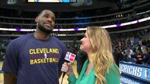 Postgame- LeBron James - Cavaliers vs Mavericks - March 10, 2015 - NBA Season 2014-15