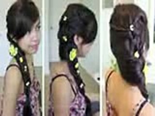 fancy fishtail braid hairstyle hair tutorial