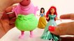 Peppa Pig Play Doh Plus Disney Princess Makeover with Frozen Elsa Mermaid Ariel and Snow White