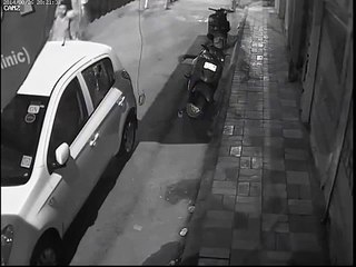CCTV Footage - Laptop stolen from car within a minute