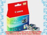 Canon BCI-16 Colour (Twin Pack) Ink Tank for PIXMA iP90/mini220/SELPHY DS700 Printers (9818A002)