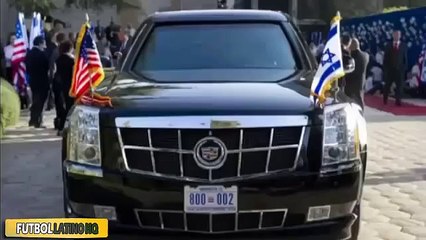 Increíble Messi se pasea con el mismísimo coche de Barack Obama un Cadillac Escalade│2015‬ - HD