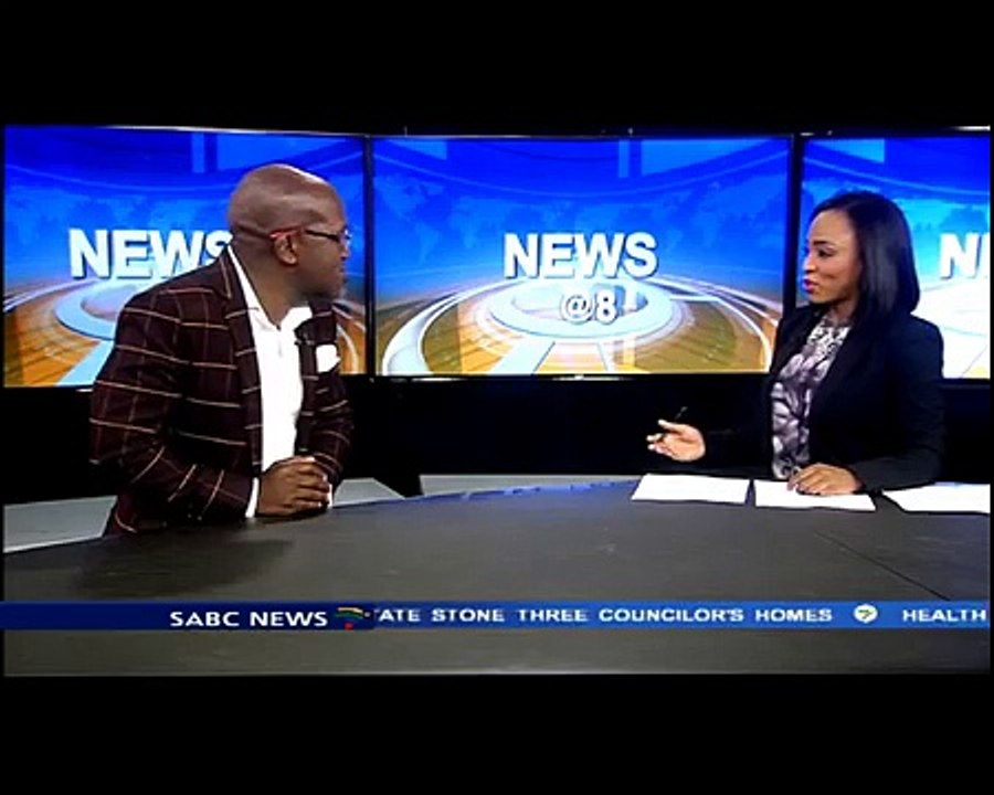 tv reporter Vuyo Mvoko hit live on air