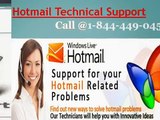 Hotmail Customer Support Number @1-844-449-0455