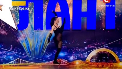 she is pretty talented amazing balance