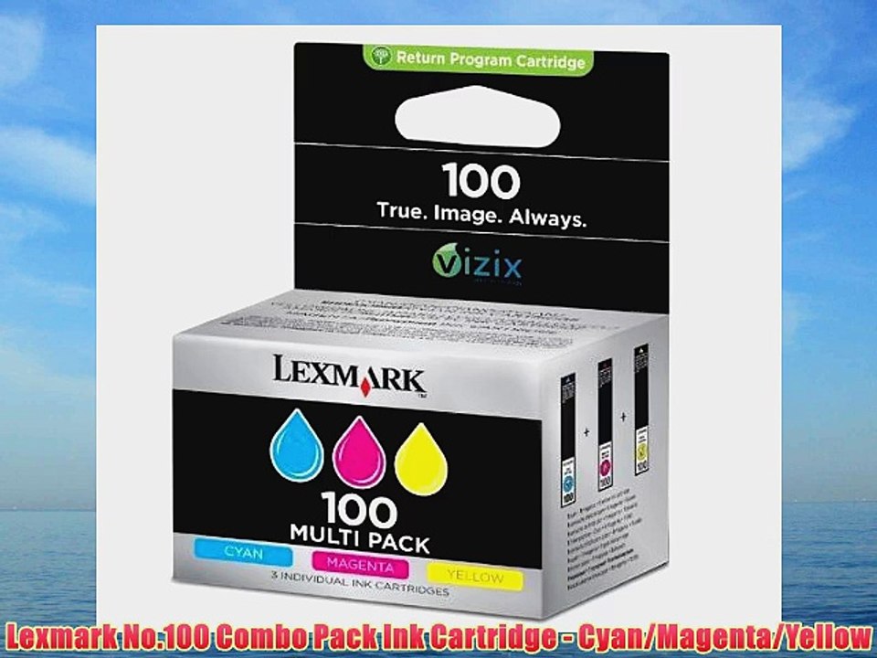 Lexmark No.100 Combo Pack Ink Cartridge - Cyan/Magenta/Yellow