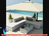 Uduka Outdoor Sectional Patio Furniture White Wicker Sofa Set Porto 6 Off White All Weather