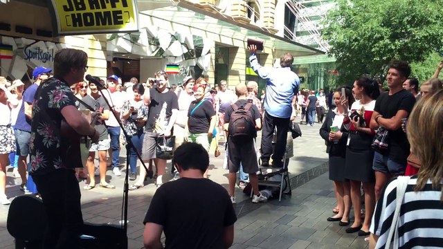 Guys singing 'Girls Just Want To Have Fun' in front of Anti-Gay prostester! Hilarious...