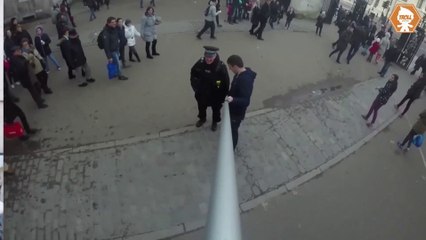 World's Longest Selfie Stick - Hilarious Prank