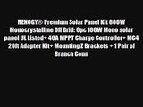 RENOGY? Premium Solar Panel Kit 600W Monocrystalline Off Grid: 6pc 100W Mono solar panel UL
