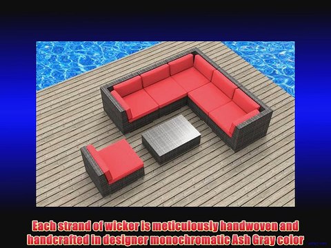 Urban Furnishing - Kauai 7pc Modern Outdoor Backyard Wicker Rattan Patio Furniture Sofa Chair