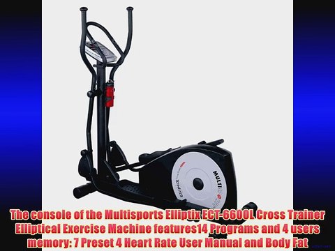 Multisports Elliptix ECT-6600L Cross Trainer Elliptical Exercise Machine