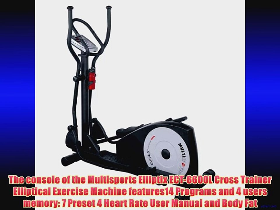 Multisports Elliptix ECT-6600L Cross Trainer Elliptical Exercise Machine
