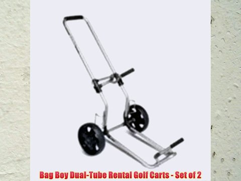 Bag Boy Dual-Tube Rental Golf Carts - Set of 2