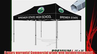 Eurmax Commerical Grade Custom Printed Canopy Trade Show Fair Tent (10x20)