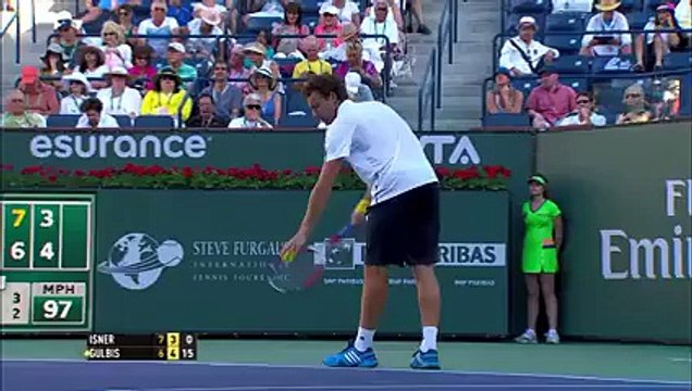 BNP Paribas Open Shot of the Day Ernests Gulbis