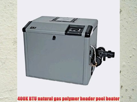 Zodiac Jandy LXi LXI400N 400K BTU Natural Gas Polymer Header Pool and Spa Heater