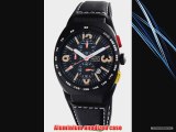 Montres De Luxe Men's AVI-40-CR-N/A-N Avio Aluminum Black PVD Chrono Cuff Watch