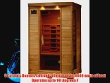Radiant Saunas BSA2406 2-Person Hemlock Infrared Sauna with 5 Ceramic Heaters