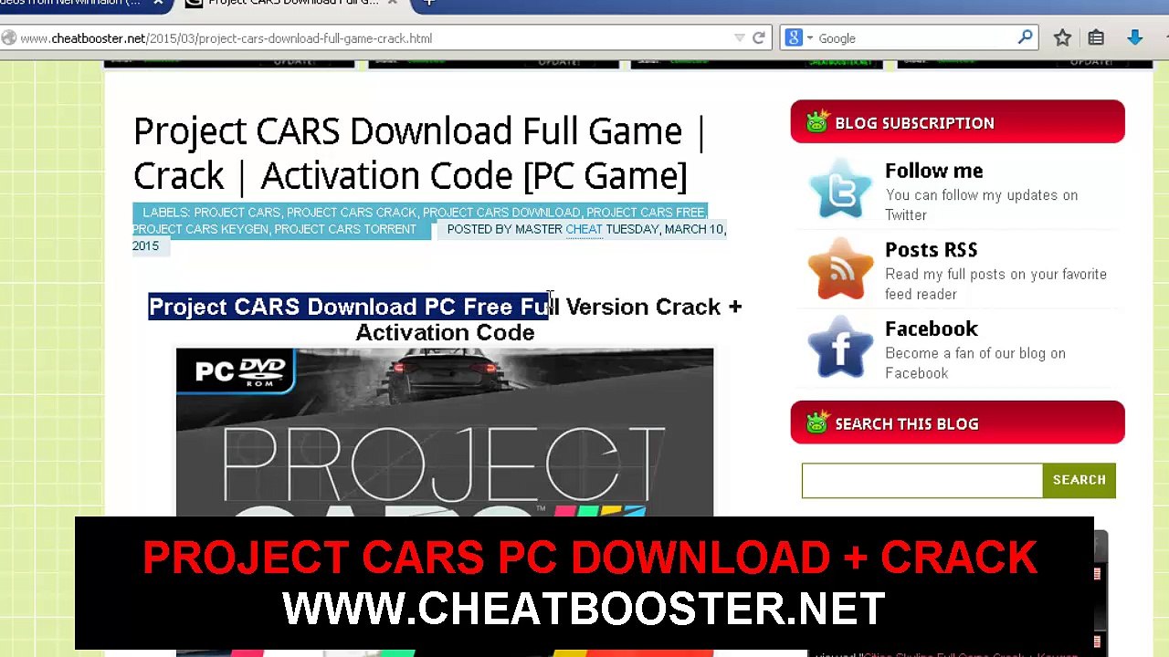 Project Cars Game Download + Crack + Activation Code