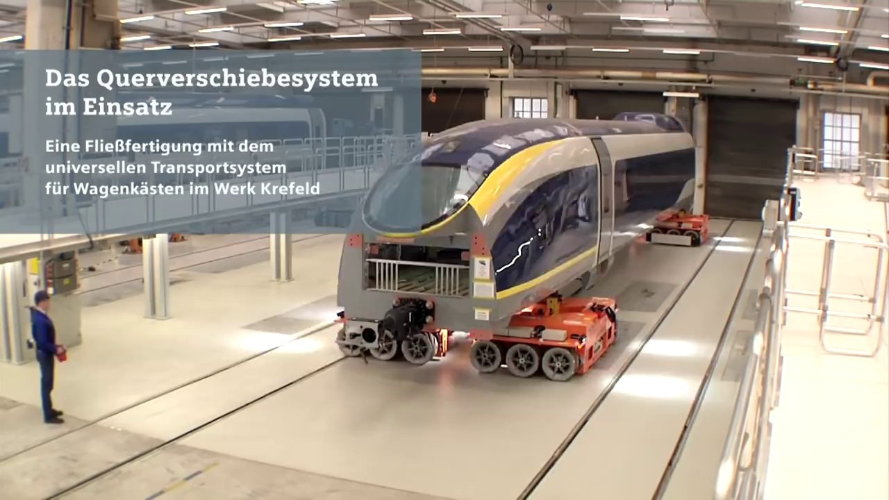 KUKA omniMove Train Lifter at Siemens plant Krefeld