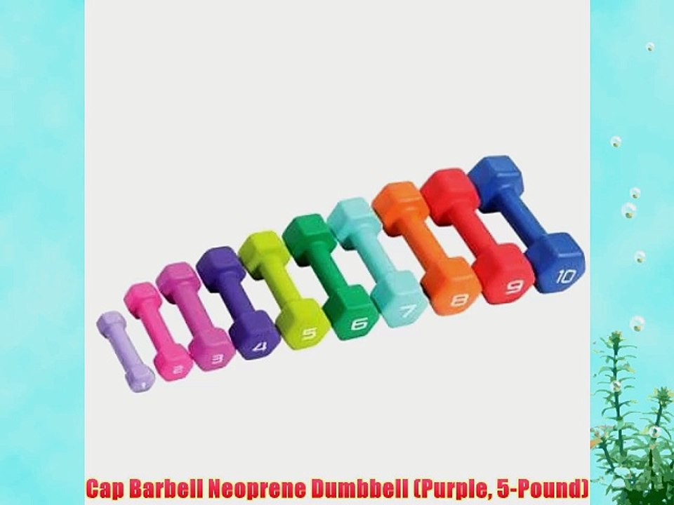 Cap Barbell Neoprene Dumbbell (Purple 5-Pound)