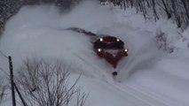 Trains Plow Through Snow Railway Tracks