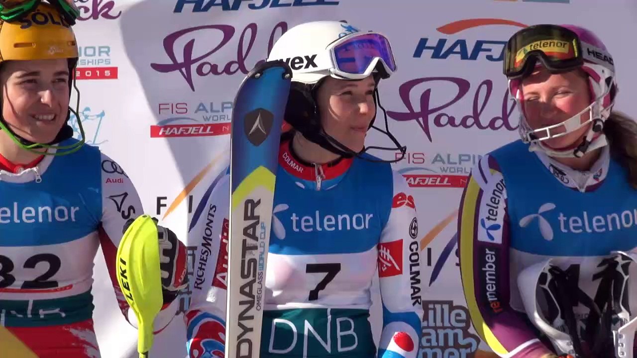 Romane Miradoli, Vice Championne du Monde 2015 en Super Combiné à Hafjell