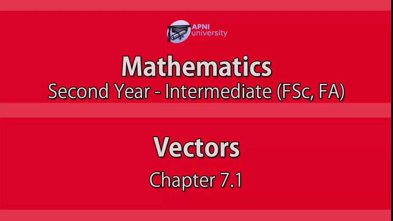 Vectors - EX 7.1