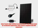 Renogy 2000 Watts Monocrystalline PV Grid-Tied Solar Panel Kit UL Listed