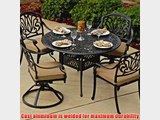 Rosedown 4-person Cast Aluminum Patio Dining Set With Cast Aluminum Table