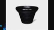 Amedeo Design ResinStone 2506-8B Rolled Rim Planter 41 by 40 by 29-Inch Black