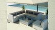 Uduka Outdoor Sectional Patio Furniture White Wicker Sofa Set Luxor Off White All Weather Couch