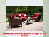 Patio Furniture Sale - Hampton Bay Patio Set - Beverly 4-piece Deep Patio Seating Set with