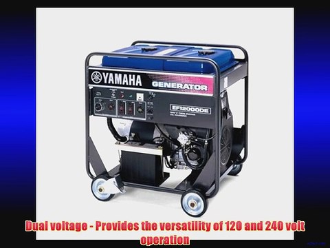 Yamaha EF12000DE 12000 Watt 635cc OHV 4-Stroke Gas Powered Portable Generator With Electric