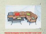 Nassau Outdoor Patio Set 6pc Sectional Seating Group Dark Bronze Cast Aluminum